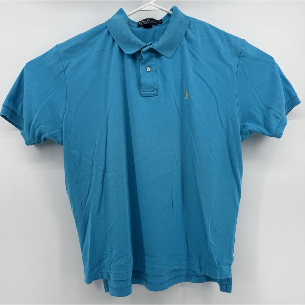Polo Ralph Lauren Men's Shirt Turquoise Short Sleeve Classic Fit Size XL